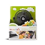 Munchkin Pram Fan | Mini Portable Fan for Stroller with Led Lights | Baby Essentials | 360 Baby Pushchair Fan with 4 Speeds | Black - Image 7