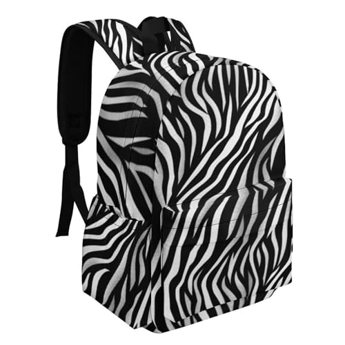 Zebra Print Printed Backpack Water-Resistant Pack Stylish Bag Lightweight Travel Backpack2
