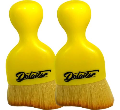 Kit 2 Pincel Interno Mini Limpa Ar Cantos Interior Detailer