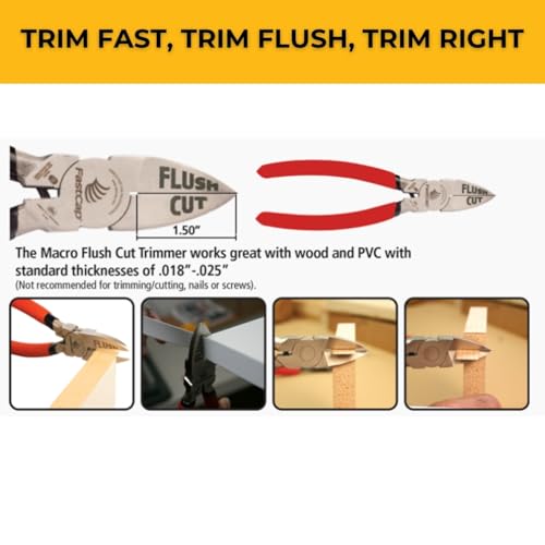 Flushcut Cut Flush Fastcap alicates de corte plano para PVC y madera 4