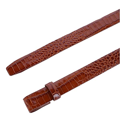 Trafalgar Men's 25mm Gator Embossed Leather Belt Strap2