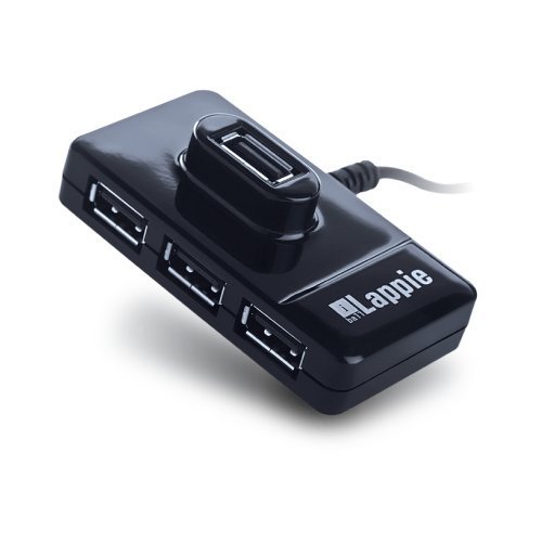 iBall Lappie Piano 423 High Speed 4 Port 2.0 USB Hub with mouse pad