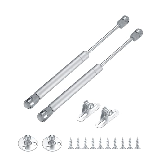 2 Pcs Gas Springs, 100N/22.5LB Gas Struts Lift Supports, Gas Shocks, Soft Close Hinges, Furniture Cabinet Door Lid Stay, Hydraulic Gas Lift Spring Stay for Cabinet, Storage Box Spring Struts