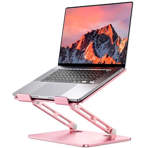 LOXP Aluminum Laptop Stand Adjustable Laptop Stand for Desk Foldable