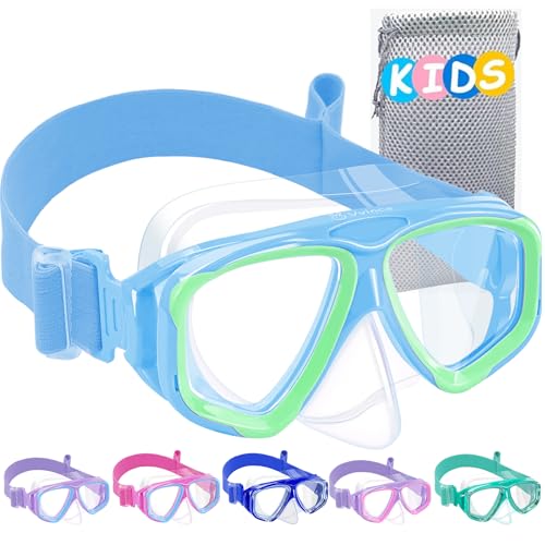 Lunettes de natation enfants avec protège-nez pour s'amuser à la piscine et à la plage sans buée