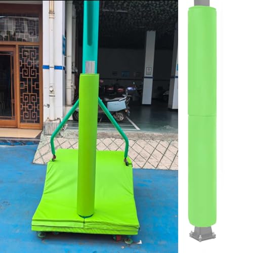 Basement Pole Wrap Column Cover Green Commercial Pole Wrap Column Cover Garage Pole Padding, for Playground Pole/Awning Poles, All Weather Pad,Adjustable & Fixed(7ft,Dia5(13.0cm))