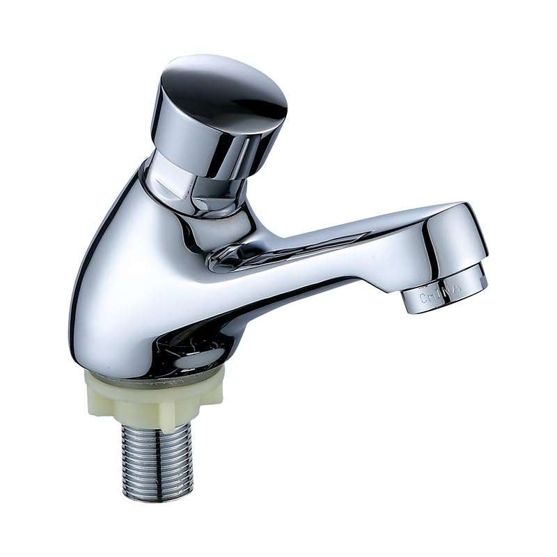 Robinet de lavabo public temporisé tout cuivre pression froide