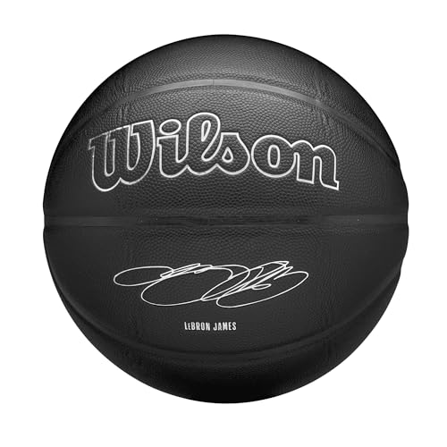 Ballon de basket Wilson NBA James taille 7 noir pour le jeu extérieur
