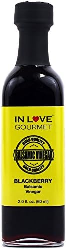 In Love Gourmet Blackberry Balsamic Vinegar 60ML/2oz (Sample Size) Great on Fish, Chicken, Roasted Meats, Amazing on Ice Cream