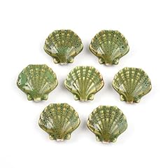 Green Shell Beads_10 pcs