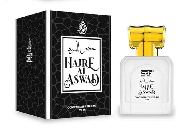 Image of Hajre Al Aswad Luxury Concentrated Perfume Oil for Unisex, 20 ml | Long Lasting Non Alcoholic Attar | Rich Oud Musky Oriental Fragrance | Premium Arabic Perfume Oil