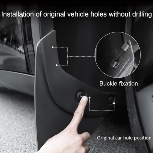 Image of Mud Flaps Compatible with Tesla New Model Y 2025 2026 Refresh Juniper (New Model Y Juniper 2025 2026)