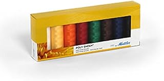 Mettler-Polysheen Polyester Maschine Stickgarn Geschenk Set Kit Mehrfarbig – Pro 8 Stück