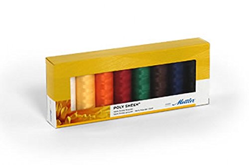 Fils à broder en polyester Mettler Polysheen multicolore pour éviter les ruptures de fil