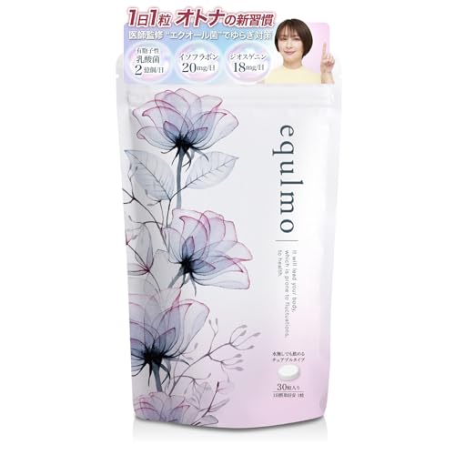 【奥菜恵も愛用】エクルモ エクオールサプリ 30粒30日分 ジオスゲニン アグリコン型イソフラボン配合 有胞子性乳酸菌 GMP認証工場製造のサムネイル