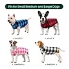 Kuoser 4 Pack Dog Fleece Vest,Warm Plaid Dog Sweat... #4