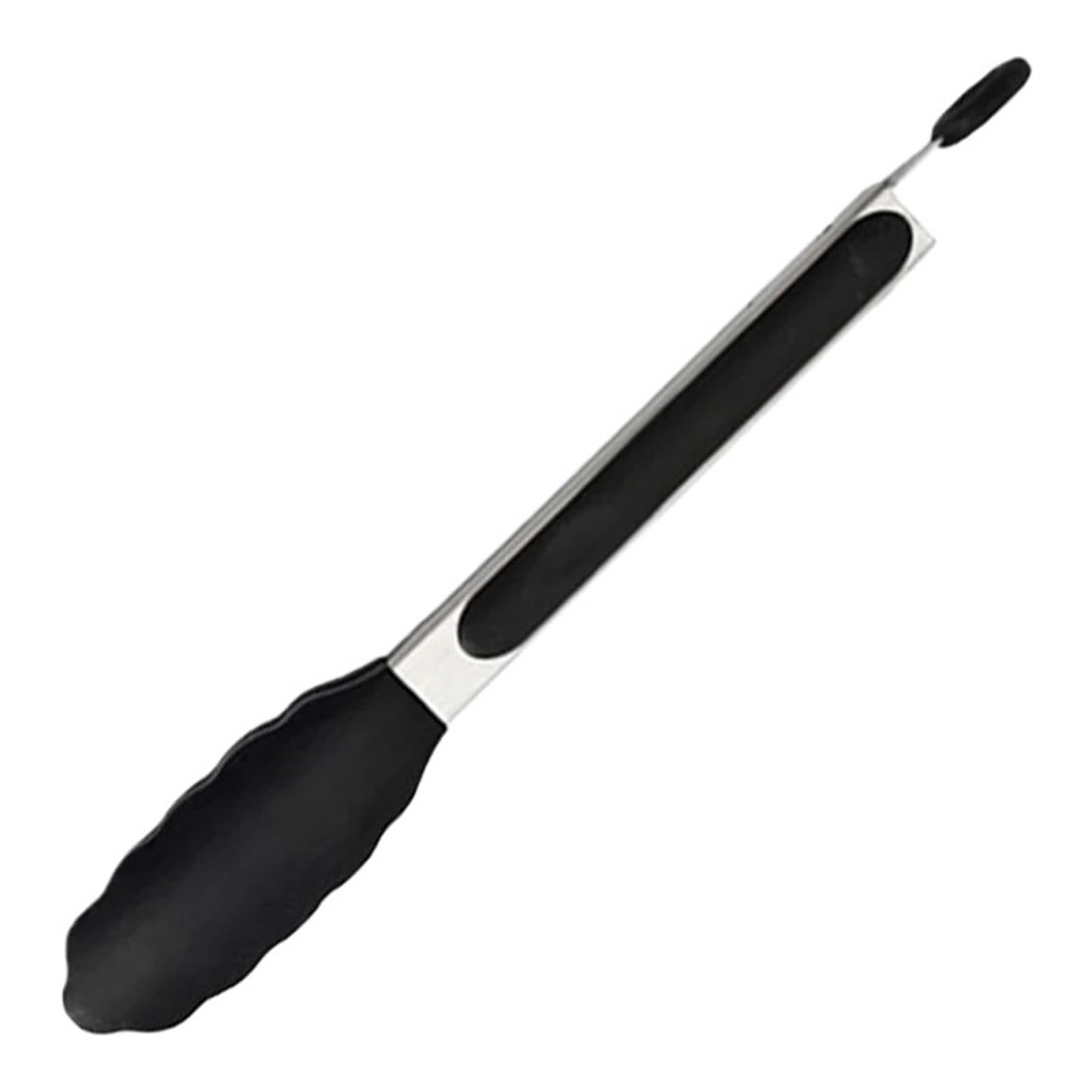 Pince de cuisine en acier inoxydable à poignée antidérapante silicone pour cuisson précise