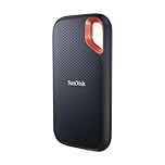 SanDisk 2TB Extreme SSD portatile, Unità a stato solido NVMe esterna, fino a 1050 MB/s, USB-C, USB 3.2 Gen 2x2, Indice di protezione IP65 per la resistenza ad acqua e polvere, Nero