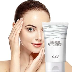 ZOZU Gel exfoliante facial de azúcar morena Crema exfoliante de limpieza profunda Crema hidratante para el cuidado de la…