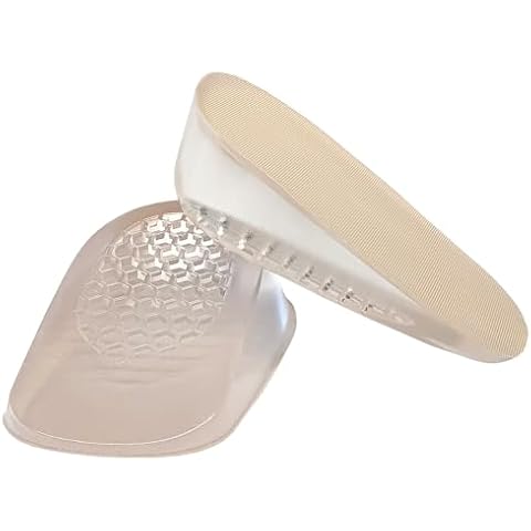 Premium Heel Cushions for Heel Pain Relief & Shoe Comfort – Gel Inserts for Men & Women, High Heel Pads & Grips, Adjust for Loose Shoes (Large (1.4" Height), Beige) Cover