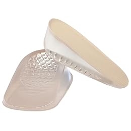 Premium Heel Cushions for Heel Pain Relief & Shoe Comfort – Gel Inserts for Men & Women, High Heel Pads & Grips, Adjust for Loose Shoes (Large (1.4" Height), Beige)