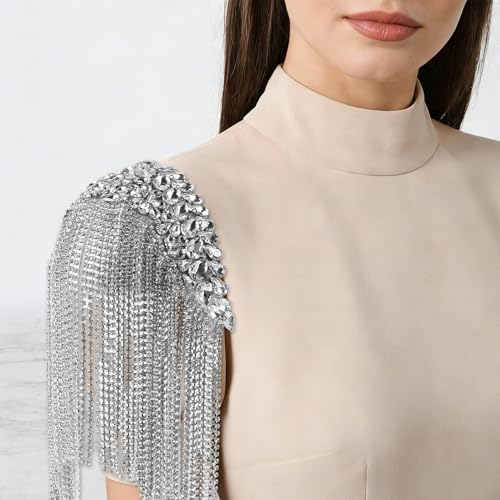 Épaulettes à franges strass pour transformer une veste basique