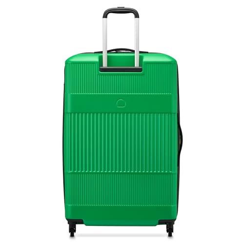 United Colors of Benetton Ribbed Hardside Expandable Luggage with Spinner Wheels, Green, Checked-Large 29 Inch4