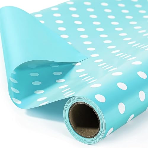 Papier cadeau bleu réversible fini les emballages déchirés pour vos loisirs