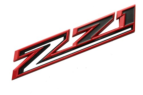 Image of 2 Pack 2019-2025 Z71 Emblem Decals Side Badges Compatible with Silverado Z71 Parts 84632695 (Red)
