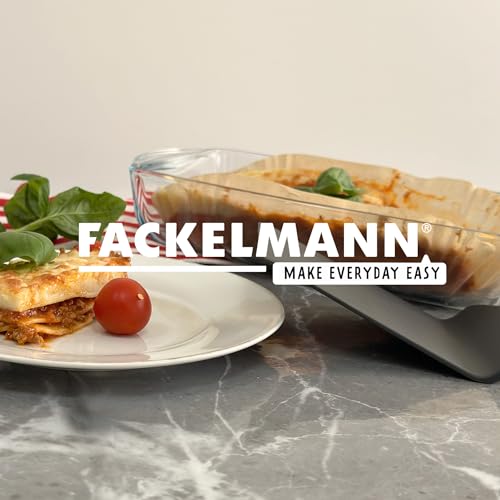Fackelmann Soft Espátula de Cocina, Paleta Lasaña en Nylon, Óptima para Repostería, Hamburguesas, Servir Lasaña y para Cocinar a la Plancha, Resistente hasta 220ºC, Color Gris, 28x9cm, 1 ud - imagen 7