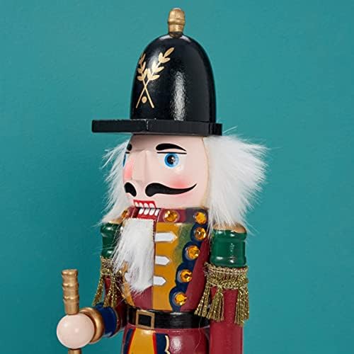 THE TWIDDLERS - 2 Wooden Christmas Nutcracker Soldier, 30cm in Festive Colours - Premium Handmade Pine Wood Classic Traditional Xmas Party Decoration Ornaments