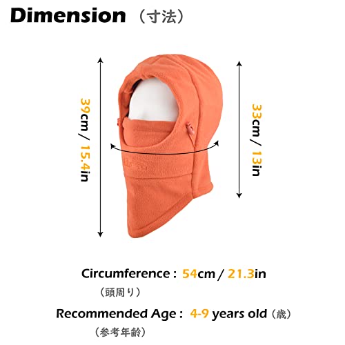 Image of TRIWONDER Kids Winter Hats Balaclava Ski Mask for Boys Girls Toddlers Windproof Adjustable Cold Weather Face Mask Neck Warmer