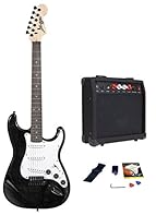 Electric Guitar Kit Everything an aspiring guitarist needs to play electric guitar, packed in one compact solution The guitar features a 22 fret maple neck, solid body, chrome machine heads Includes guitar bag, jack lead, amplifier, digital tuners,st...