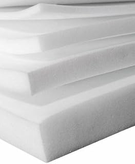 Planchas goma espuma poliuretano - Cuadradas- Espesor 5CM- Espuma para tapizar, Espuma sofa, colchones, cojines, relleno, guata, colchones para furgonetas camper, colchones espuma (70 X 70 X 5 CM)