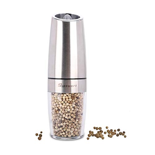 Elektrische Zout- en Pepermolen Set Zwaartekracht Batterij Aangedreven Verstelbare Grofheid Keramisch Mechanisme Elektrische Zout- en Pepermolen Set