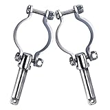 Marinebaby Boat 316 Stainless Steel Rowlock Side Mount Line Oarlock Socket Marine Yacht