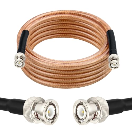 Câble coaxial flexible BNC RG8X 50 Ohm de haute précision pour antennes RF