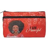 Shades of Color Twin Zipper Cosmetic Pouch – African American Art Travel Bag for...