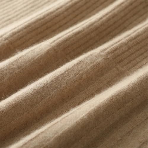 Women's Winter 100 Percent Merino Wool Skirt Cashmere Pleated Office Elastic Waist Solid Skirts3