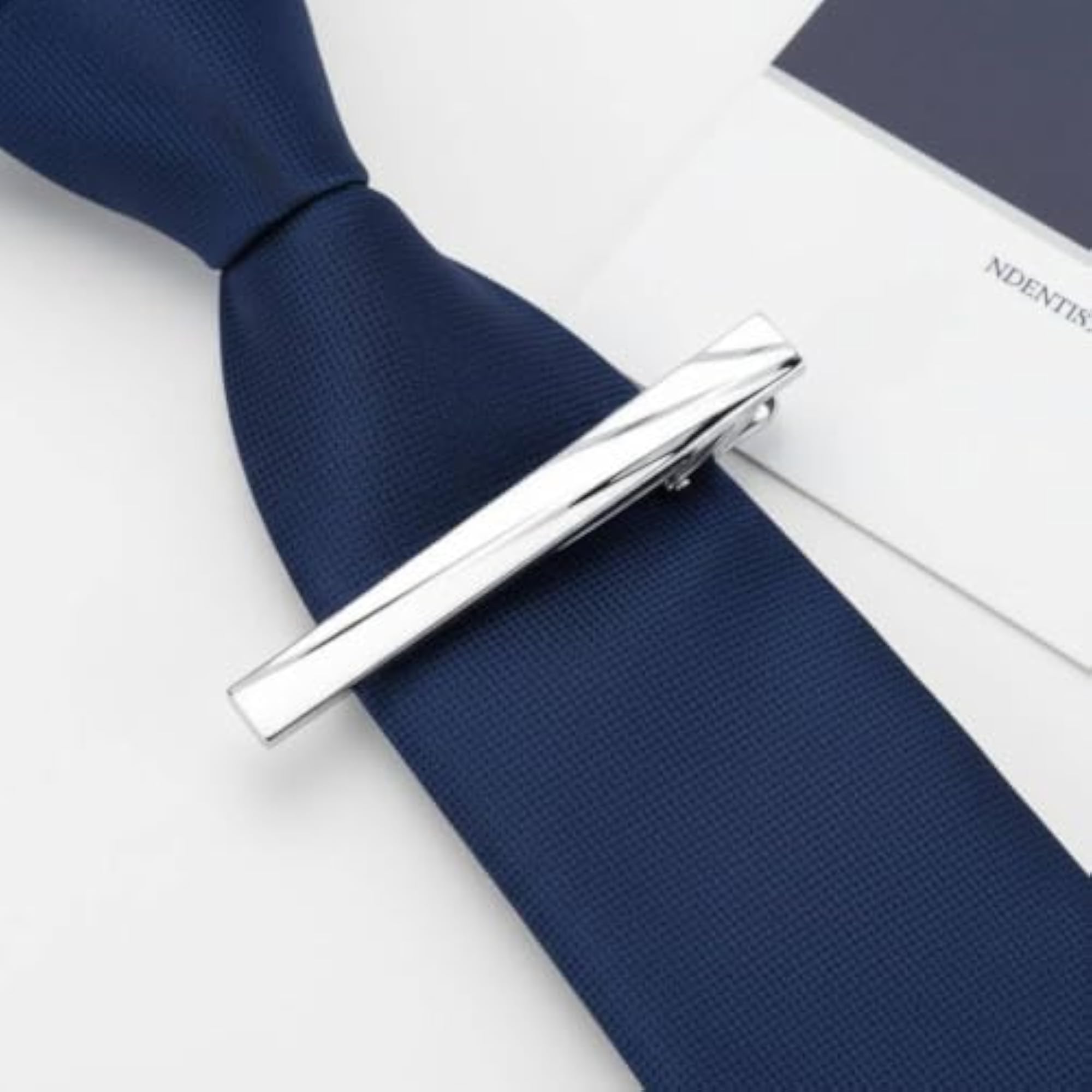 Polished Finish Business Tie Clip, Secure Hold