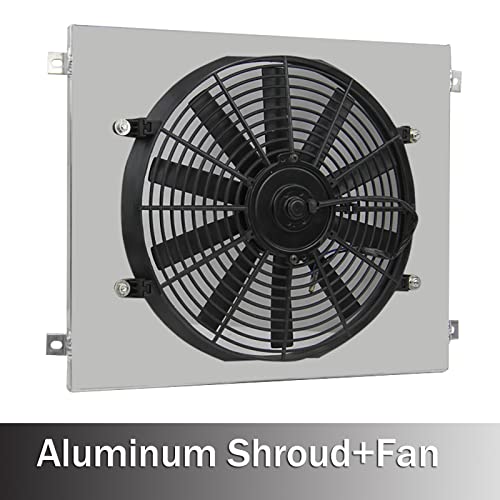 CoolingSnow Radiator Shroud for Ford 1969-1970 Mustang 1970-1977 Maverick 1966-1973 Mercury Comet Aluminum Shroud + 14" Fan by CoolingSnow - Image 4