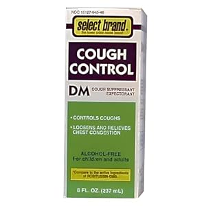 7300031 Cough Control DM Syrup, Compare to Robitussin, Alcohol Free, 8 oz. (Pack of 12)