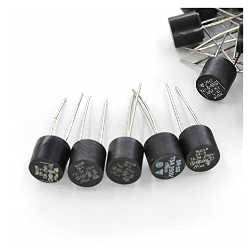 50PCS Cylindrical Fuse Kit T2A T3.15A T4A T5A T6.3A 250V SR-5 2Pin Slow Blow Assortment 5Kinds Each 10PCS miniatura 4