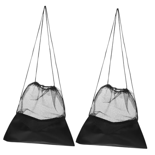 balacoo 2pcs Sports Drawstring Backpack for Basketball Soccer Volleyball Capacity Mesh Storage Bag for Outdoor Activities and Easy to Carry