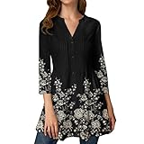 Shirt Stern Satin Blusen Damen Tunika Baumwolle Karierte Bluse Tun Langarm Lange Oberteile Sommer Hemdbluse Weiß Tops Schwarz Blusen Kurzarm Weiss Tunika