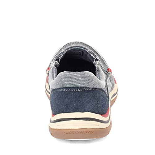 Image of Skechers Men's Expected - Avillo Navy Canvas Loafers and Mocassins