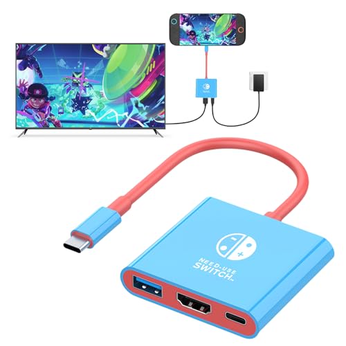 Switch 2 スイッチ 2用ドック テレビ接続出力 【新型】USBハブ HDMI2.0/4K@60Hz/PD100W/USB3.0対応 ゲーム機本体 HD変換/TV/テーブルモード 3in1 軽量 ミニドック 持ち運び便利 Switch 2用/ノートパソコン/モバイル/タブレットに対応