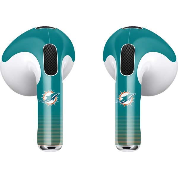 Skinit Decal Audio Skin Compatible with Apple AirPods (3rd Gen, 2021) - Officially Licensed NFL Miami Dolphins Breakaway Design