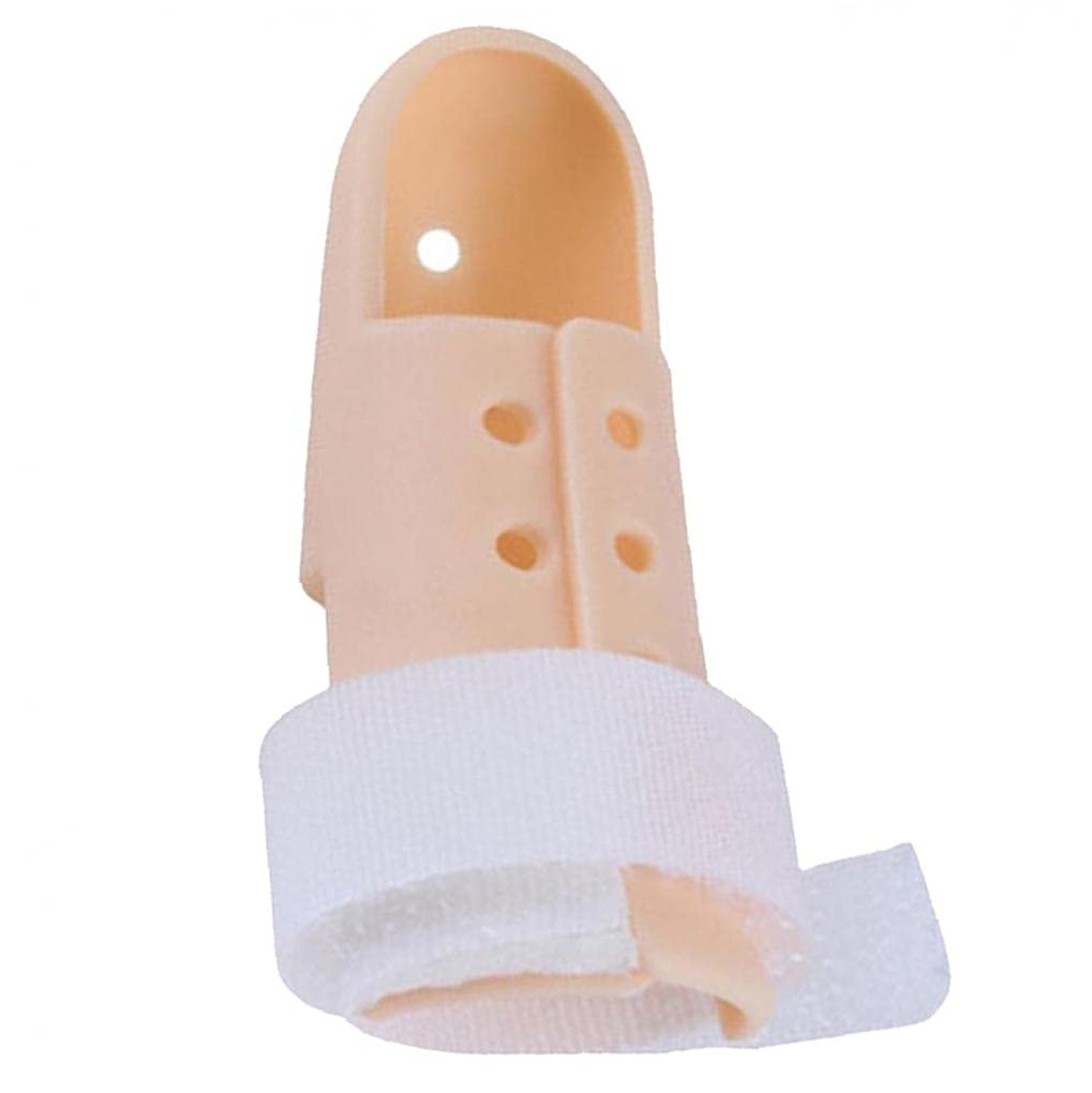 Tossper Yellow 1Pc Metacarpal Finger Splint Plastic Hand Brace Stabilizer For Broken Fingers Straightening Arthritis Knuckle Immobilization