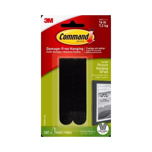 Image of Command Large Adhesive Picture Hanging Strips (17206BLK)